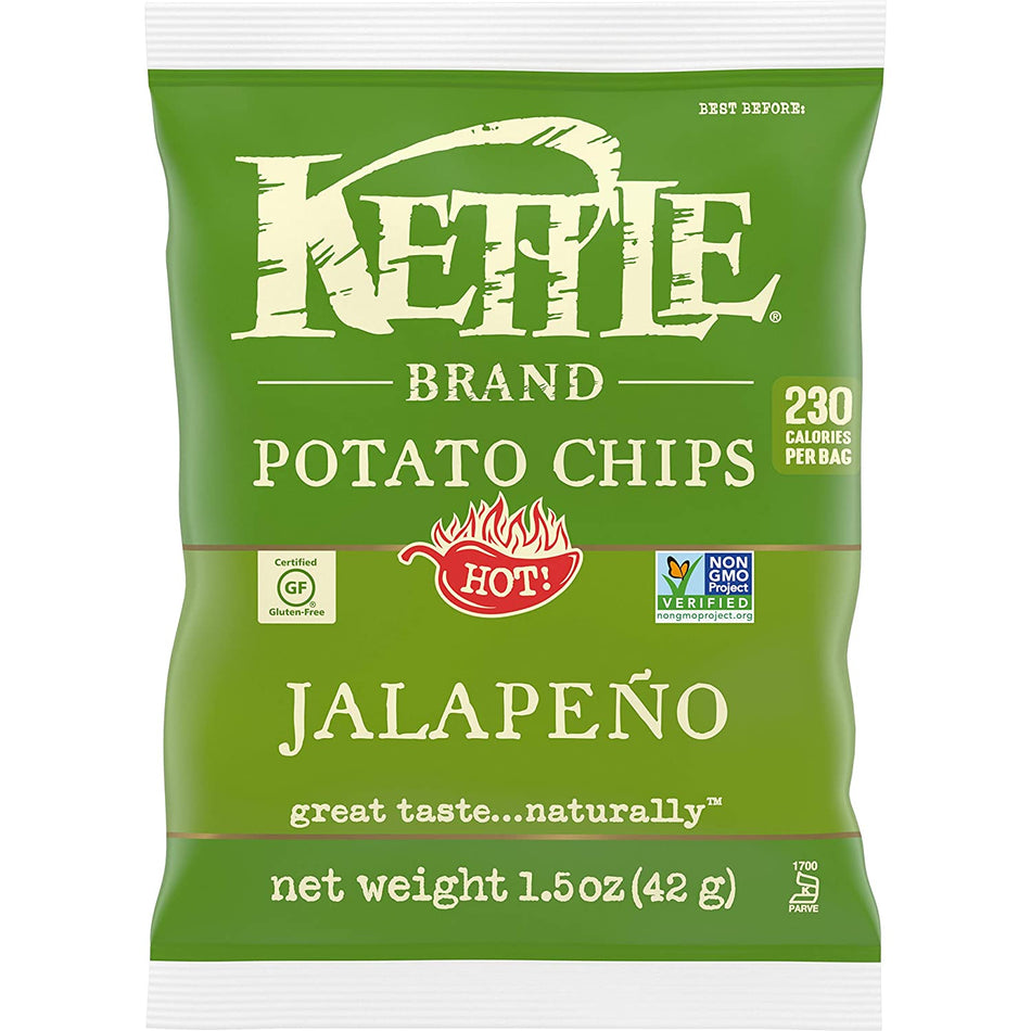 Kettle Brand Jalapeno Potato Chips - 24 count