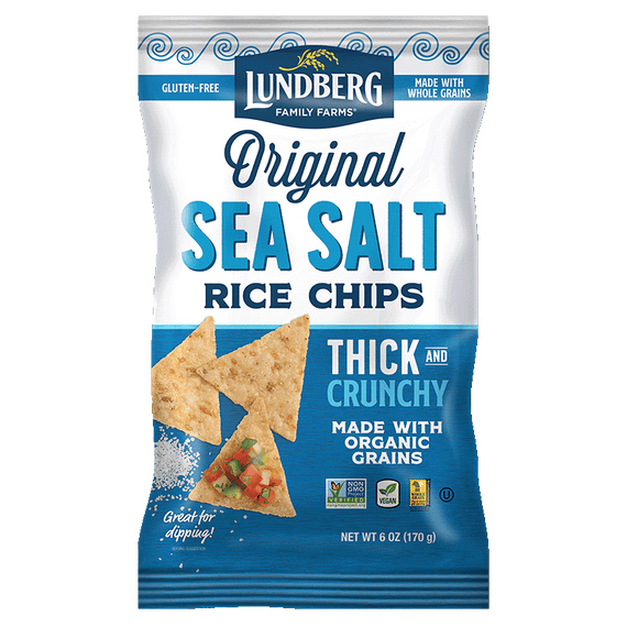 Lundberg Family Farms Rice Chips - Sea Salt