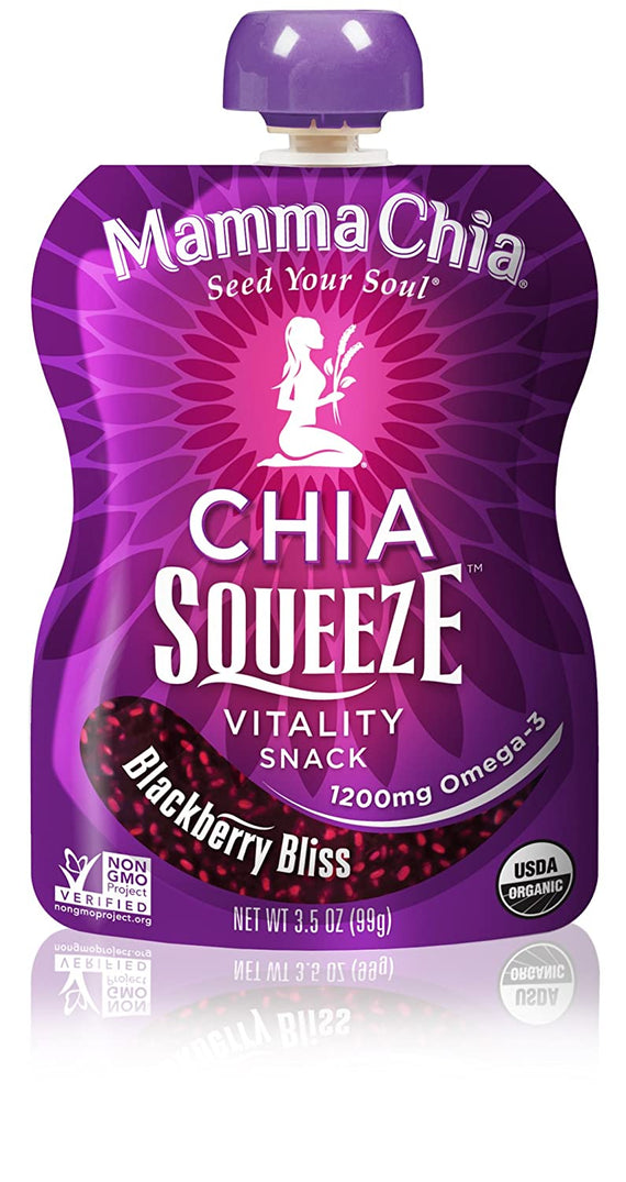 Mamma Chia Organic Chia Squeeze - Blackberry Bliss