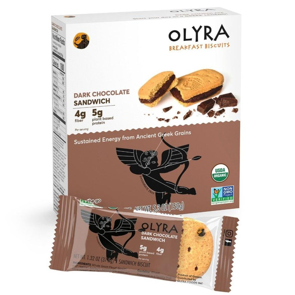 Olyra Dark Chocolate Sandwich Breakfast Biscuits