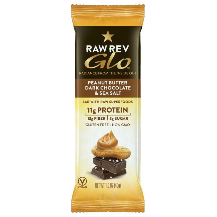 Raw Revolution Glo Peanut Butter, Dark Chocolate & Sea Salt Bar