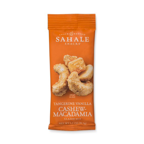 Sahale Snacks Grab & Go Tangerine Vanilla Cashew-Macadamia Glazed Mix