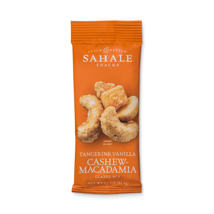 Sahale Snacks Grab & Go Tangerine Vanilla Cashew-Macadamia Glazed Mix