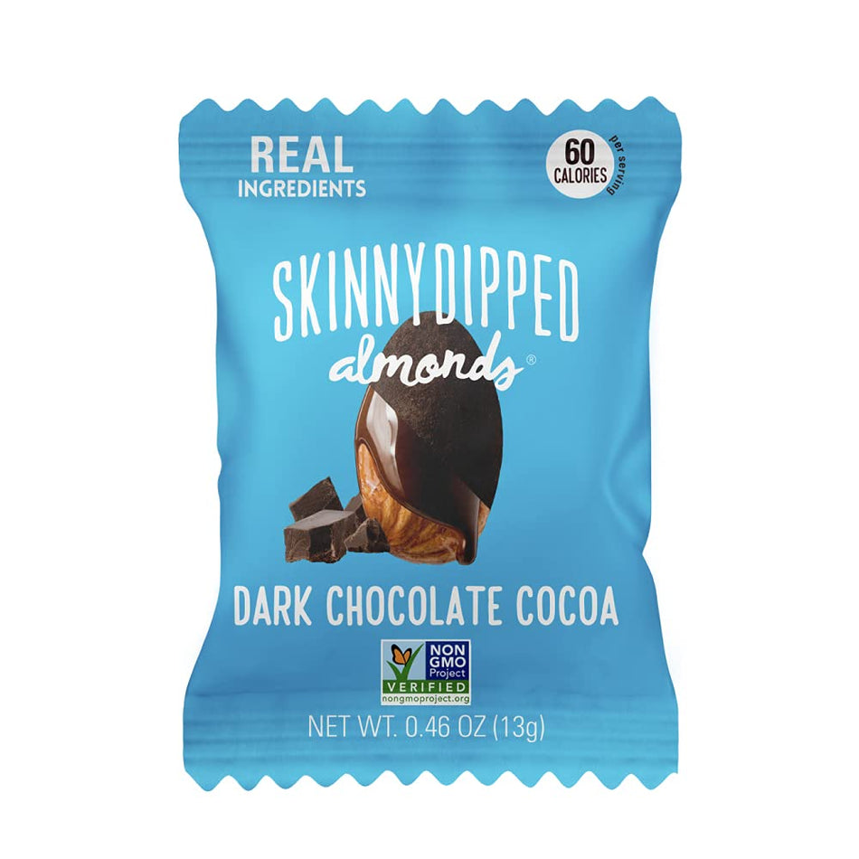 Skinnydipped - Dark Chocolate Cocoa Almonds - Snack Pack