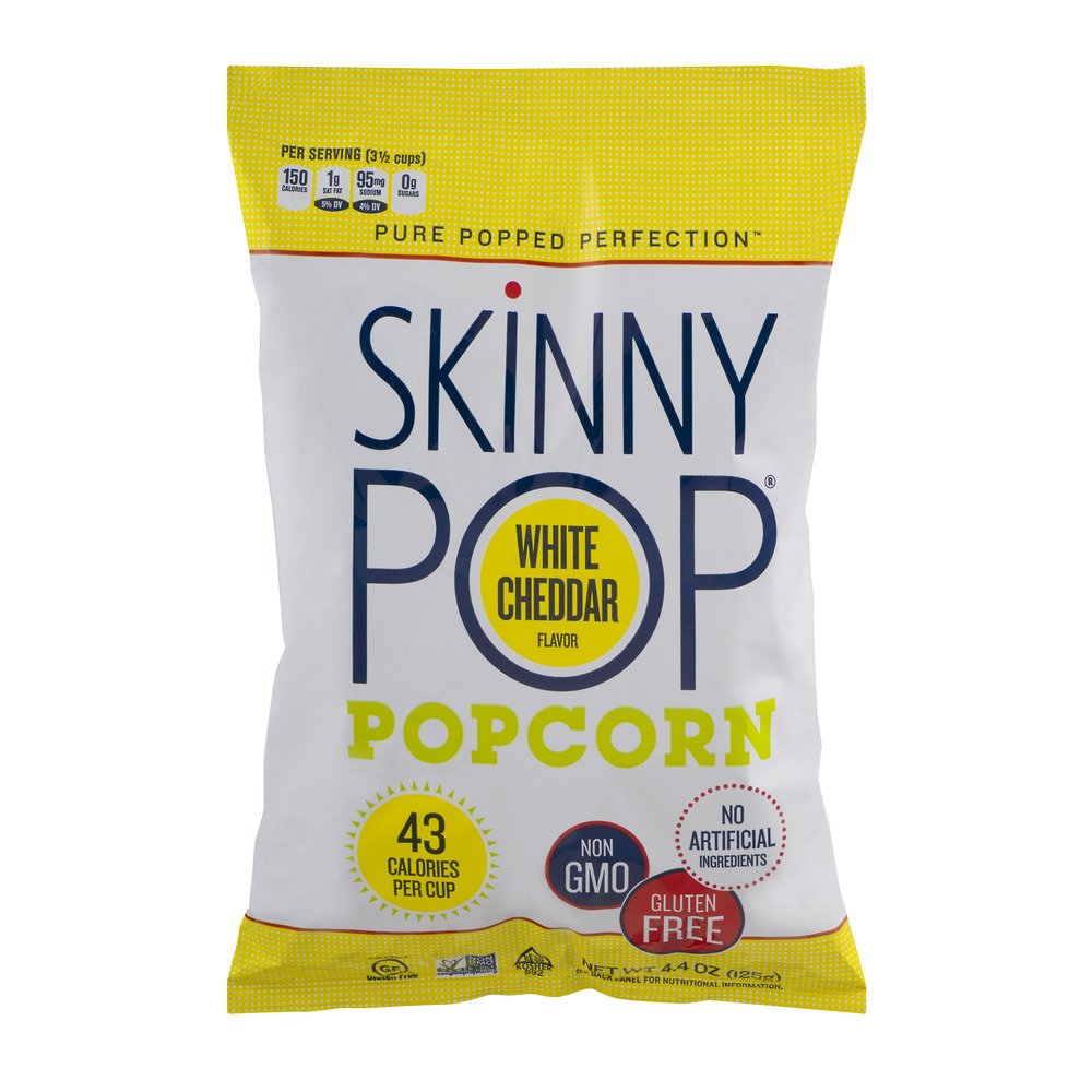 Skinny Pop White Cheddar Popcorn Healthy Snack Solutions