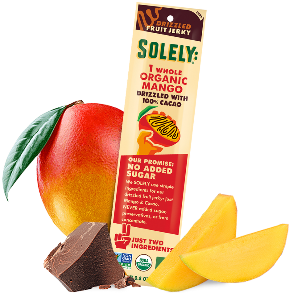 Solely Fruit Jerky - Mango with Cacao