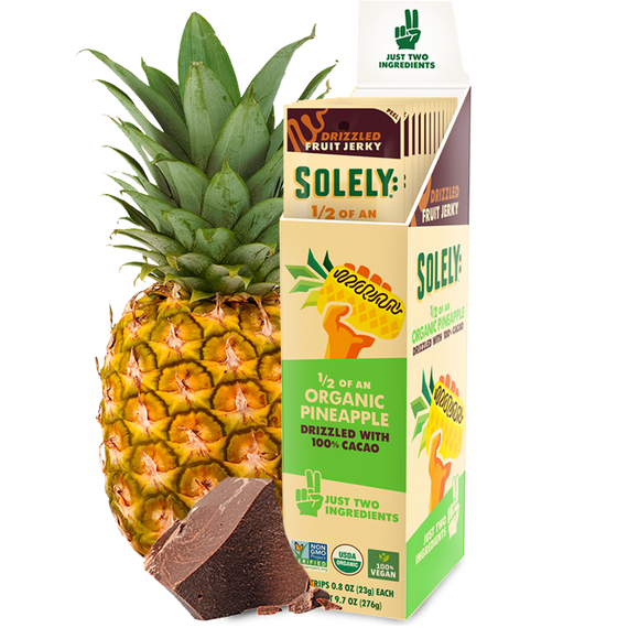 Solely Fruit Jerky - Pineapple with Cacao