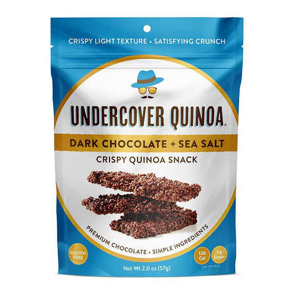 Undercover Quinoa Crispy Quinoa Snack - Dark Chocolate with Sea Salt