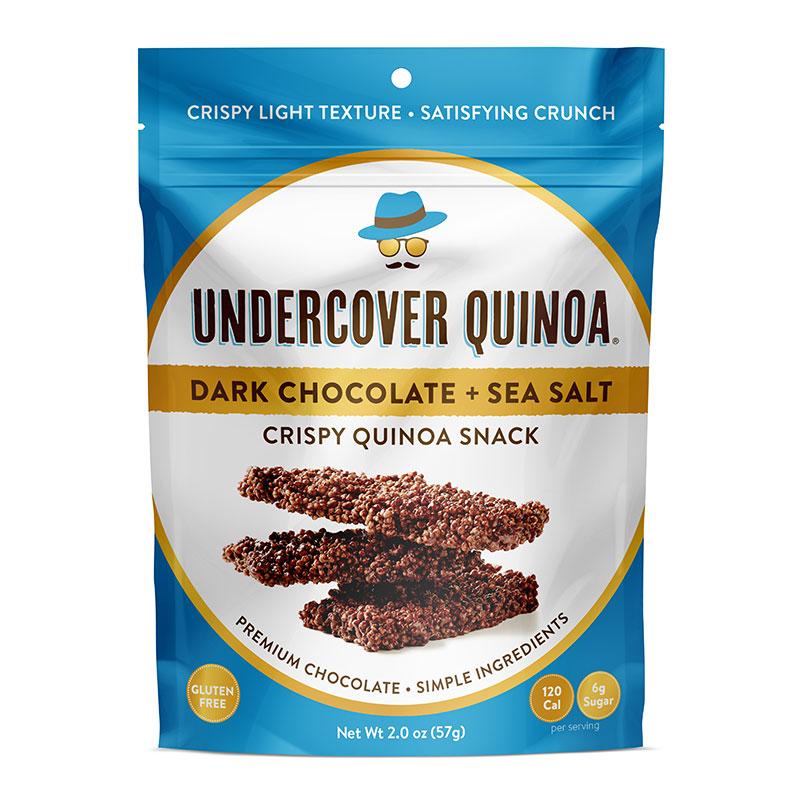 Undercover Quinoa Crispy Quinoa Snack - Dark Chocolate with Sea Salt