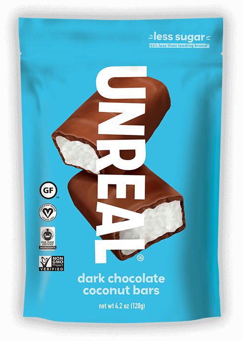 UNREAL Dark Chocolate Coconut Bars