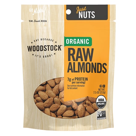 Woodstock Organic Whole Raw Almonds