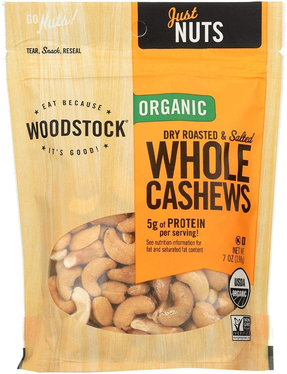 Woodstock Organic Roasted Salted Cashews